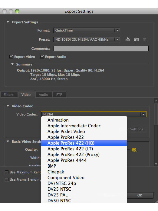 apple prores codec download for mac